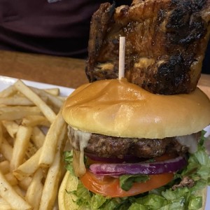 BIG AF FRIDAYS? ULTIMATE SIGNATURE WHISKEY-GLAZED Burger