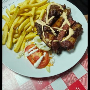 Costilla con papa