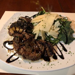 filete con homgos Portobelo