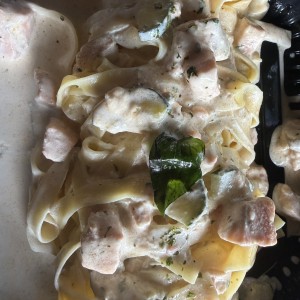 Pasta con Salmón 