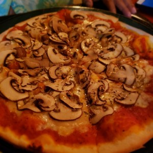 pizza de hongos
