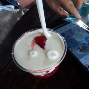 Fresas con yugor