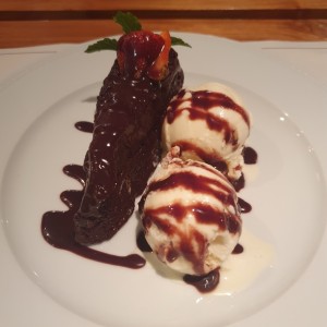 Postre de chocolate