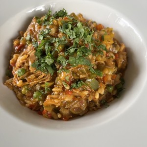 Risotto de arroz con pollo