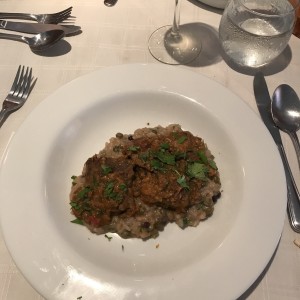 carillera con arroz meloso de guandu