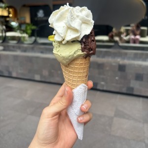 Chocolate y pistacho 