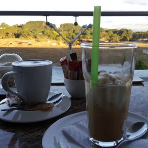 cranberry capuchino y Afogato