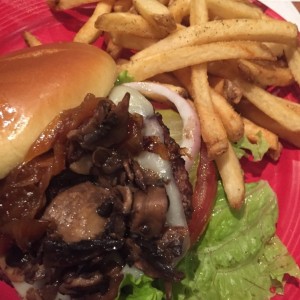 Mushroom Onion Swiss Burger (Philadelphia)