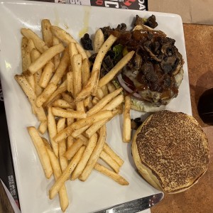 Mushroom Onion Swiss Burger (Philadelphia)