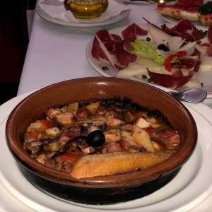 entrada de mariscos caliente