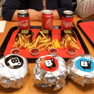 3 diferentes hamburguesas 