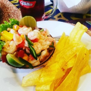 Ceviche con mango 