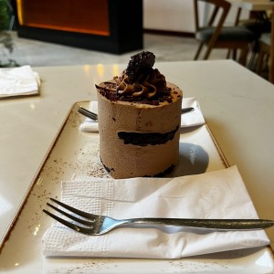 Mousse de nutella y Brownie