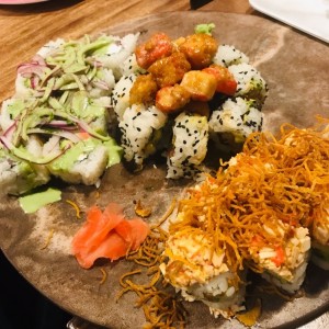 Ceviche roll, La Patrona y Poporopo roll