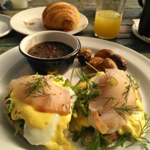 Huevos Benedictinos pescado ahumado