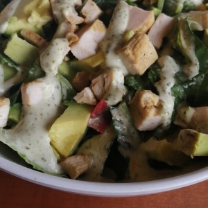 ensalada guacamole cilantro