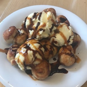 Nuditos dulces con helado