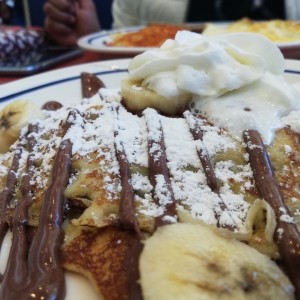 Crepa de banano con nutela