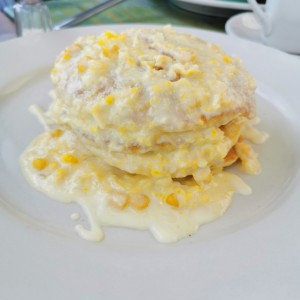 Panqueques de elote (de la temporada)