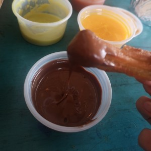 churros con Nutella 