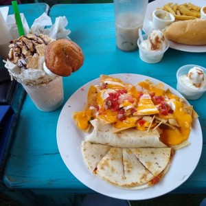 Quesadilla y burrito