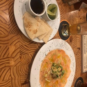 carpaccio de salmo