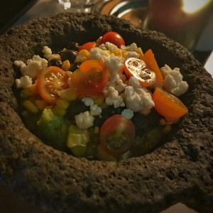guacamole con blueberries
