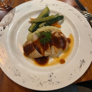 Pollo con salsa de tamarindo 