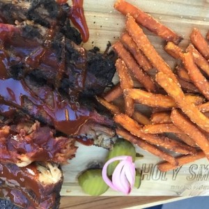 pulled pork y ribs