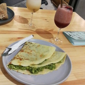crepa "nueva" con queso de cabra y SIN GLUTEN 