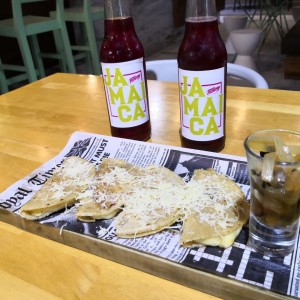 Tortillas con queso chancol.