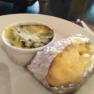 papa y espinaca gratinada