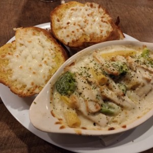 cavattini pollo y brócoli