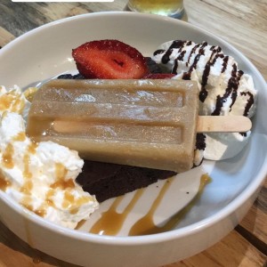 brownie con helado chai 