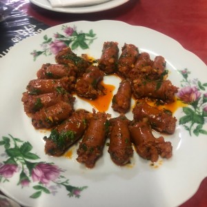 Chistorra de pamplona al ajillo