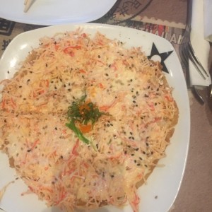 PIZZAS DE CANGREJO