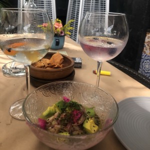 Cebiche con pitaya