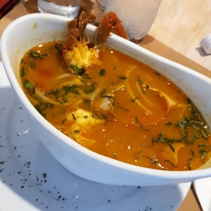 Caldo de mariscos