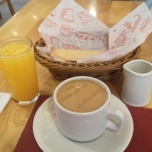 Café, y leche 