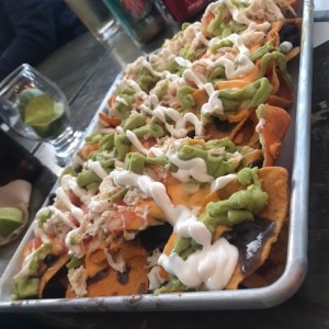 Nachos con pollo