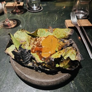 Parte del menu degustacion 