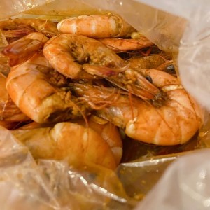 1/2 libra de camarones mild