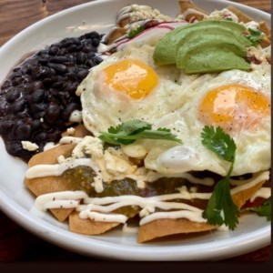 Enchiladas verdes 