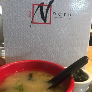 sopa de pescado de cortesia con ejotes dulces