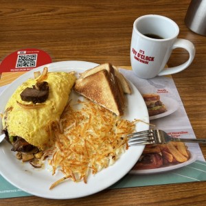 Philly Cheesesteak Omelette