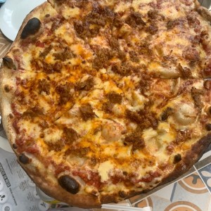 pulled pork pizza
