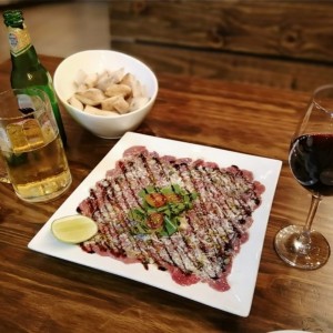 carpaccio de lomito (entrada) 