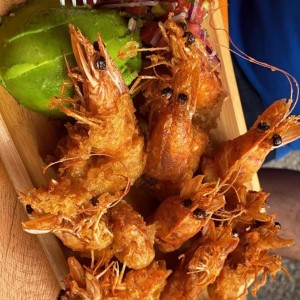 camarones empanizados