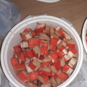 ceviche de camarón y cangrejo