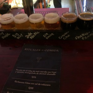 sampler de cervezas